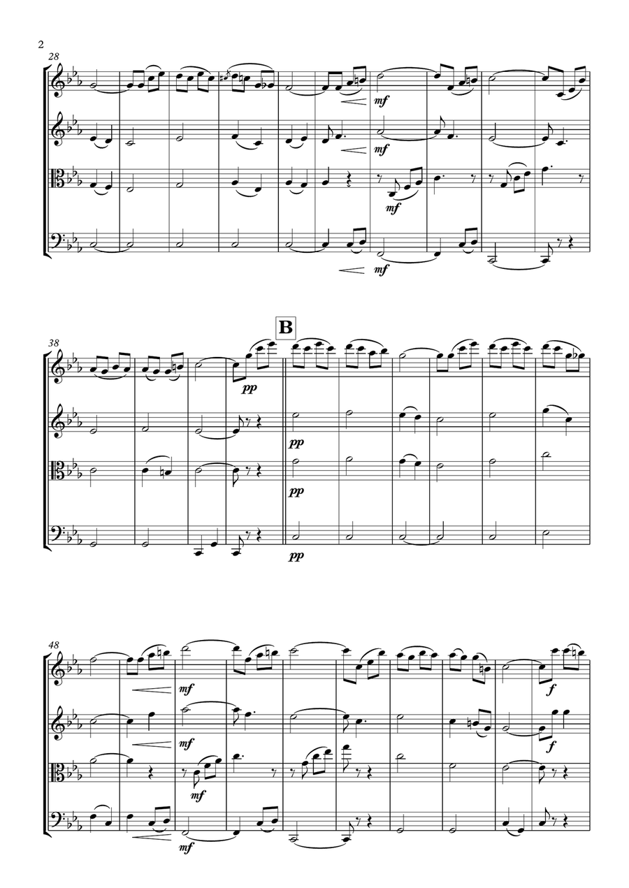 The Godfather (love Theme) String Quartet scores gallery preview page 2