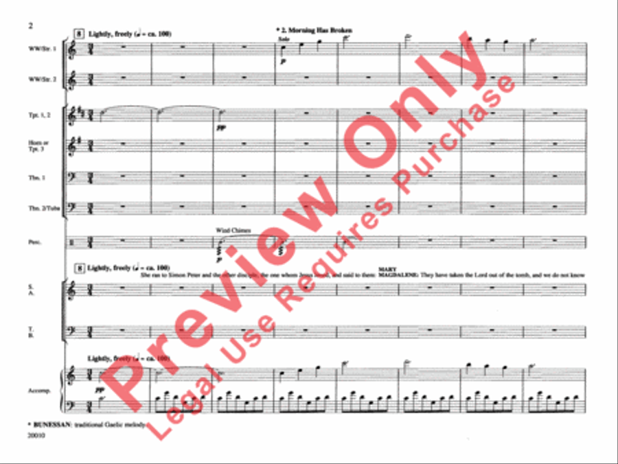 He Is Risen! Choir scores gallery preview page 3
