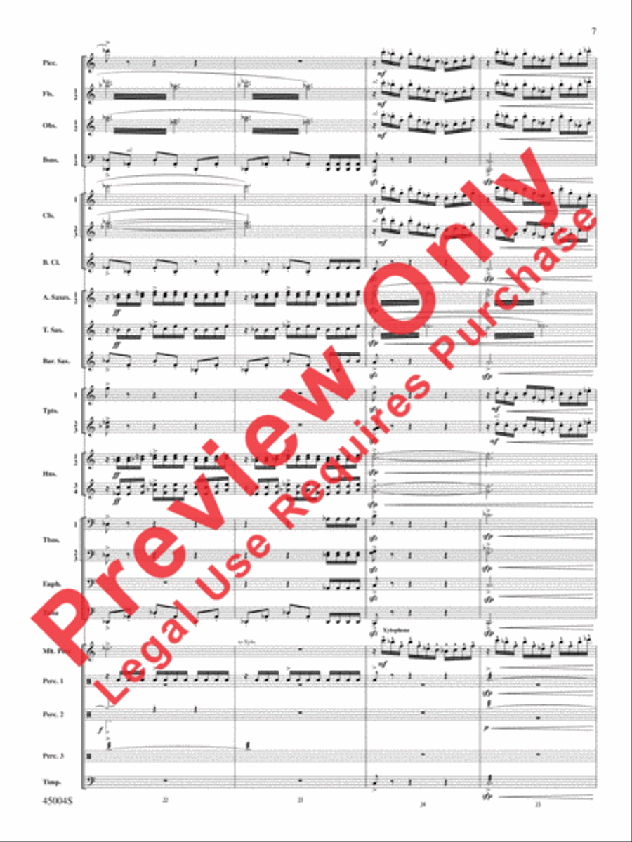 Red Rock Mountain Concert Band scores gallery preview page 42