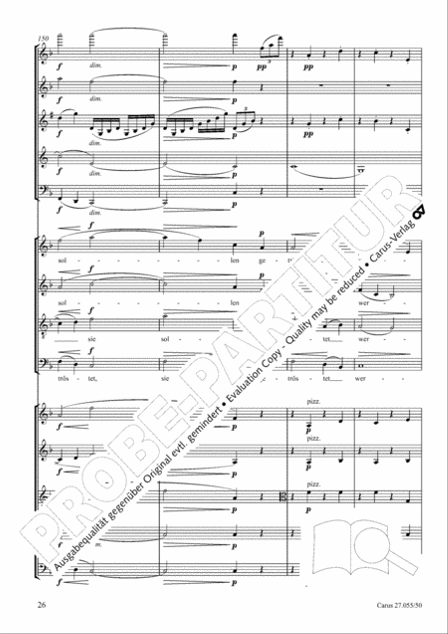 Ein Deutsches Requiem (German Requiem) 4-Part scores gallery preview page 33