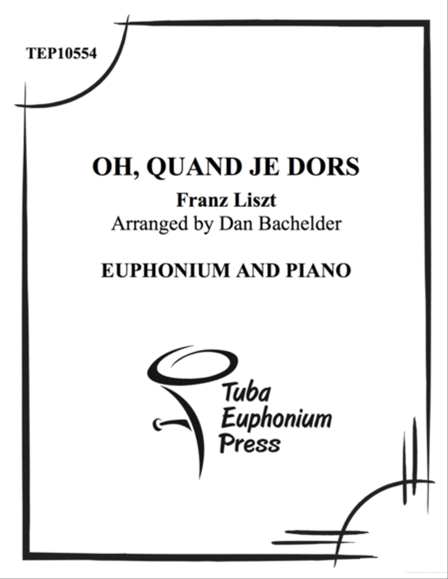 Oh, Quand je Dors Euphonium scores gallery preview page 1