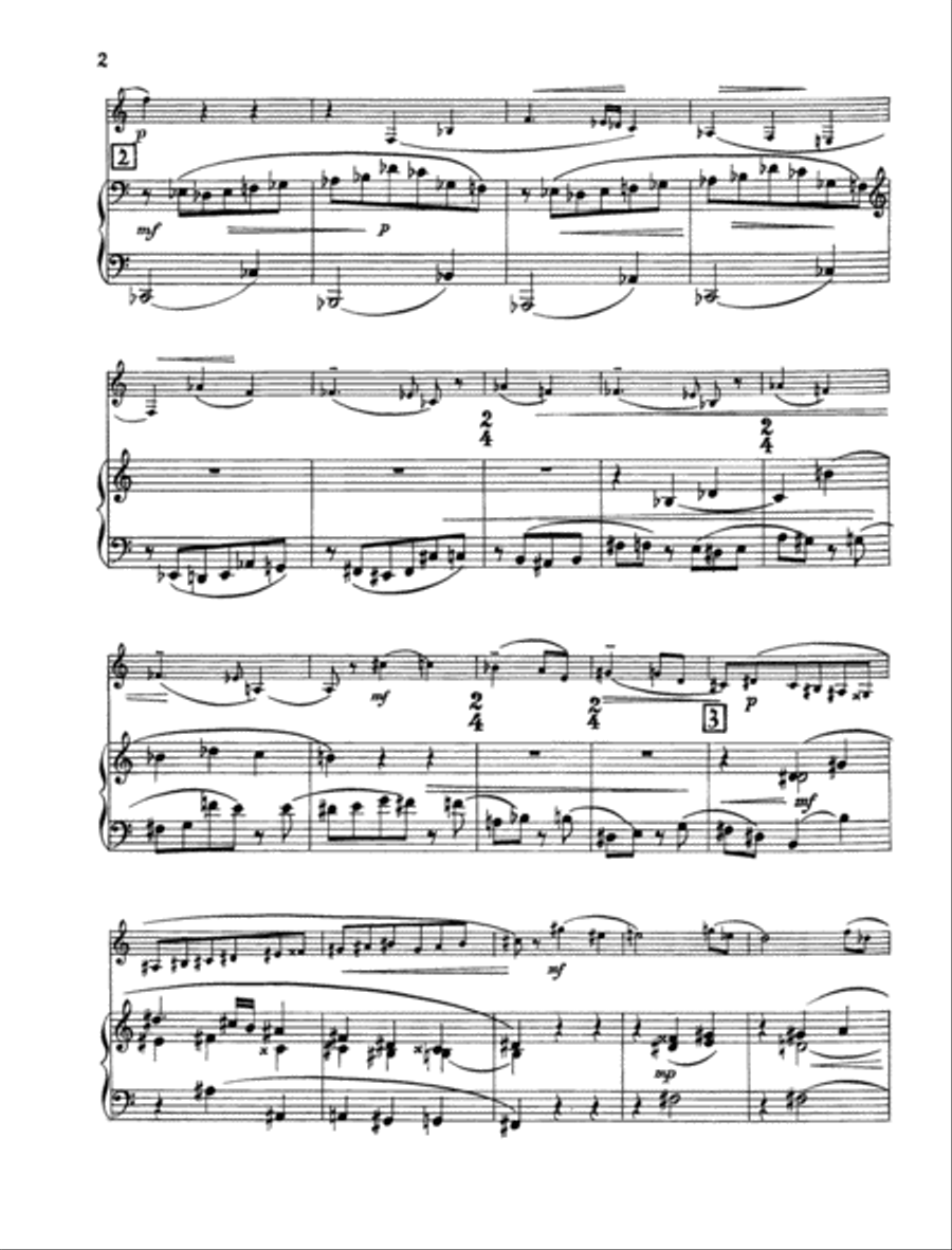 Sonata in Bb B-Flat Clarinet scores gallery preview page 2