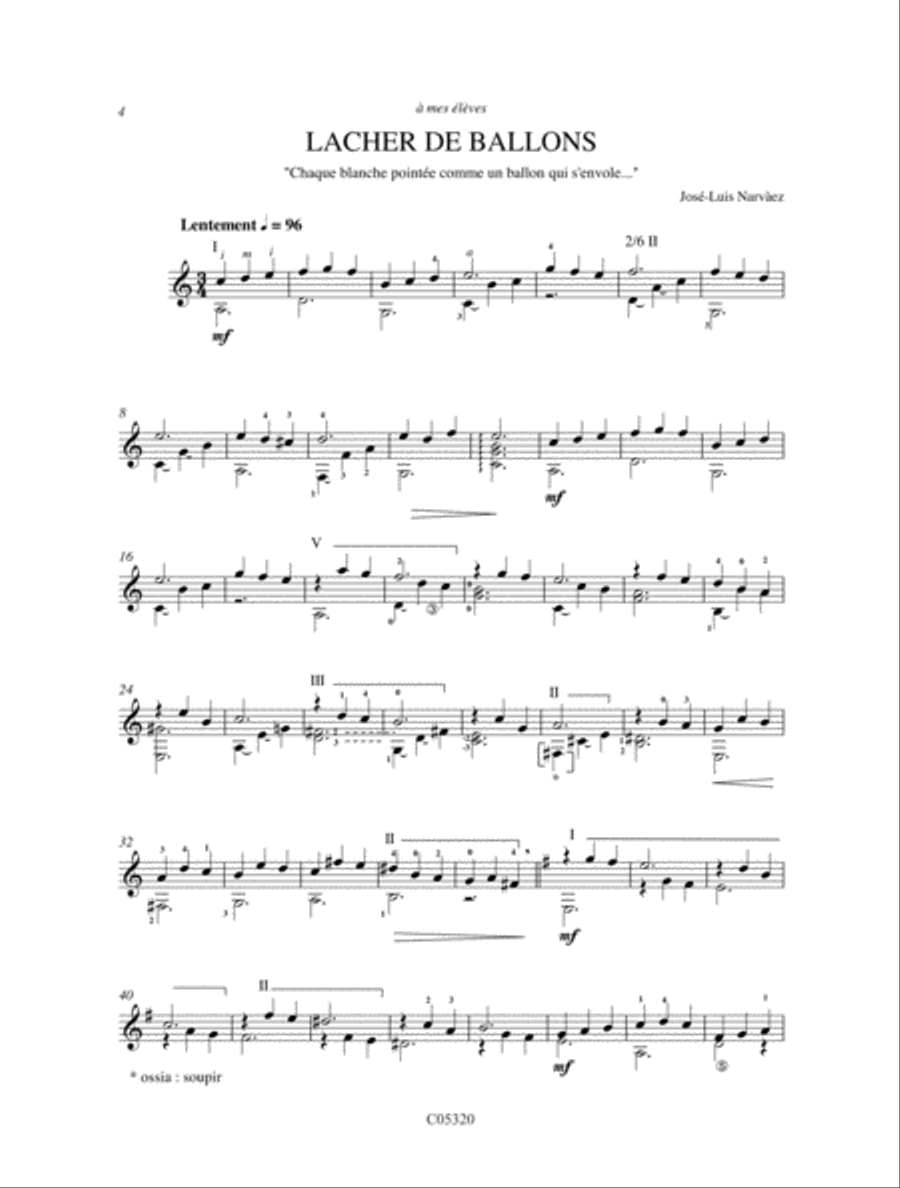 Lacher de ballons Acoustic Guitar scores gallery preview page 2