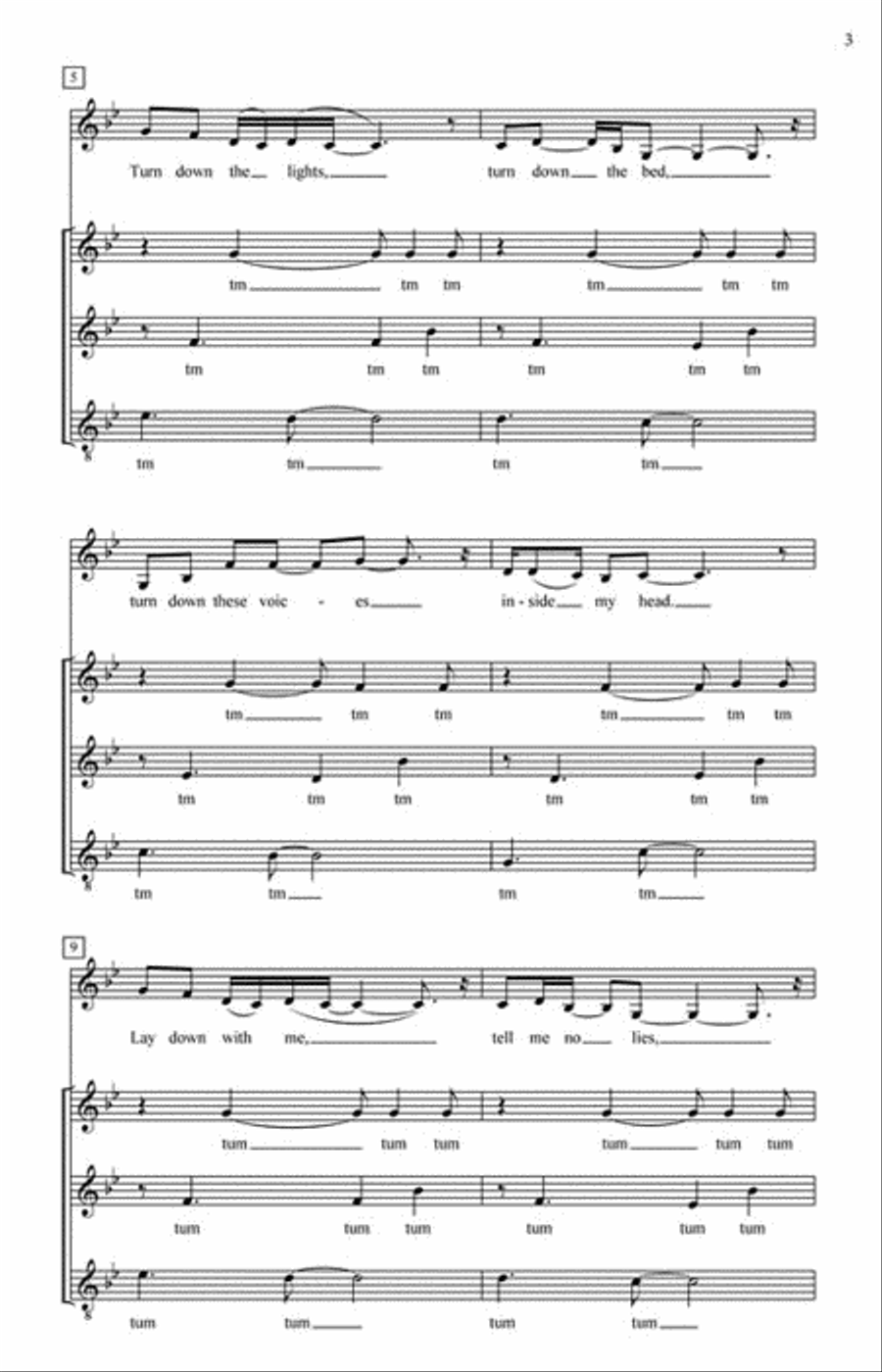 I Can't Make You Love Me SSAA scores gallery preview page 3