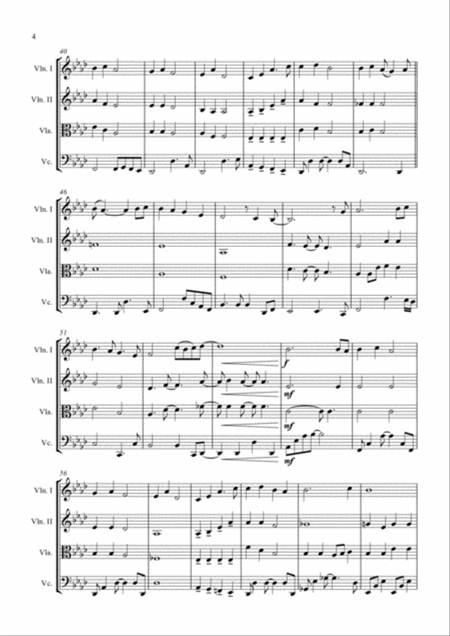 Reflection Reflection String Quartet scores gallery preview page 4