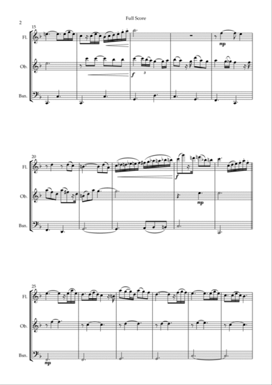 Married Life Woodwind Trio scores gallery preview page 2