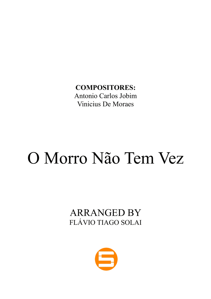 O Morro Nao Tem Vez (favela) (somewhere In The Hills) Piano Solo scores gallery preview page 1