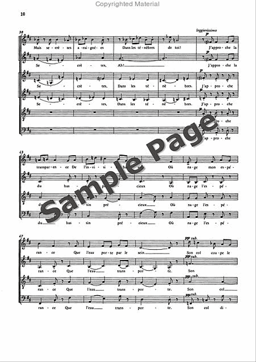 3 Poemes of Paul Valery SSAATTBB scores gallery preview page 11