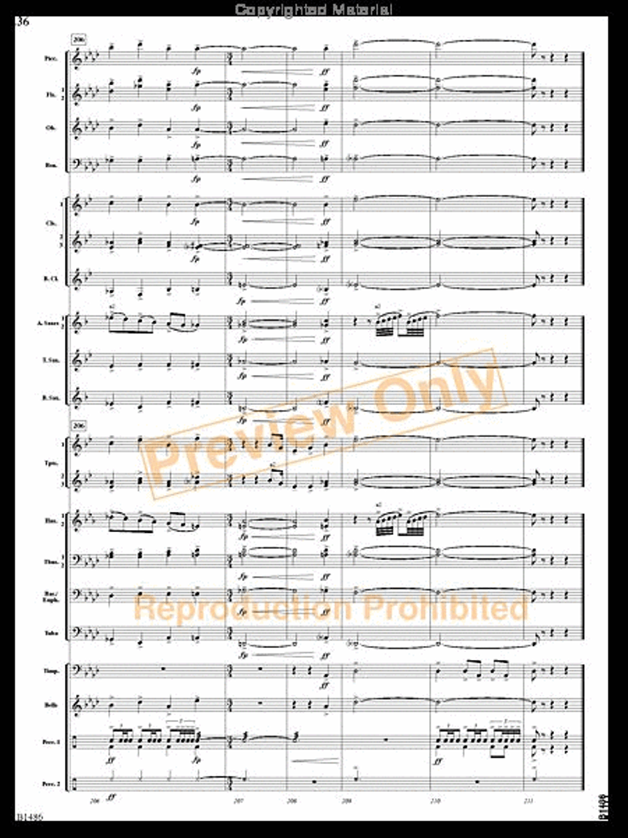 An American Spectacular An American Spectacular Concert Band scores gallery preview page 35