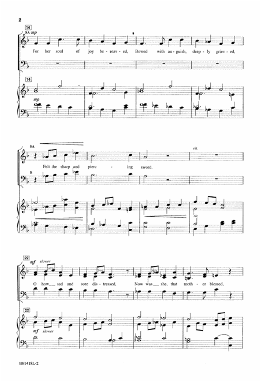 At the Cross, Her Station Keeping 3-Part scores gallery preview page 2