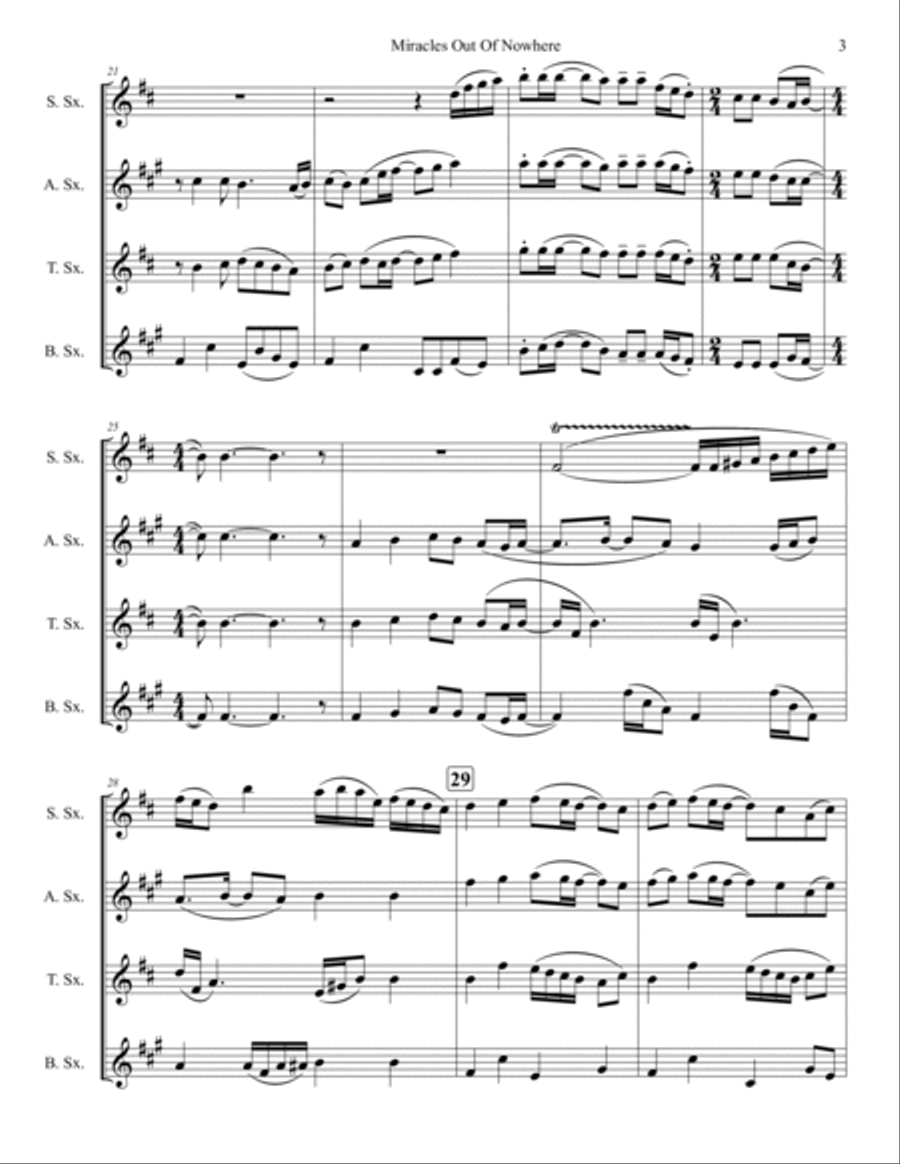 Miracles Out Of Nowhere Miracles Out Of Nowhere Small Ensemble scores gallery preview page 3