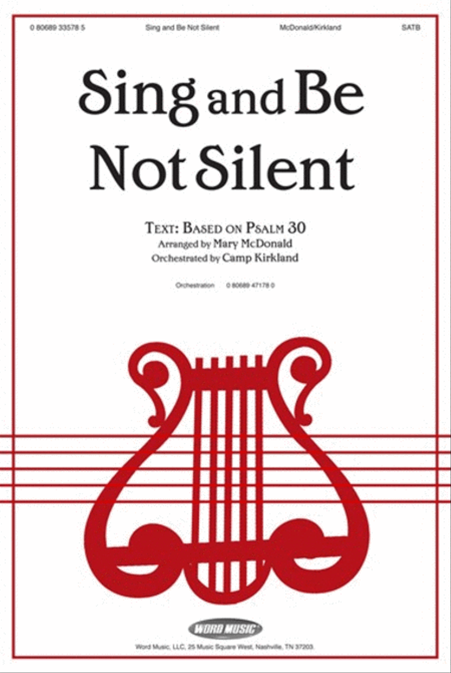 Sing And Be Not Silent - Anthem 4-Part scores gallery preview page 1