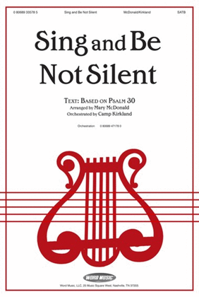 Book cover for Sing And Be Not Silent - Anthem