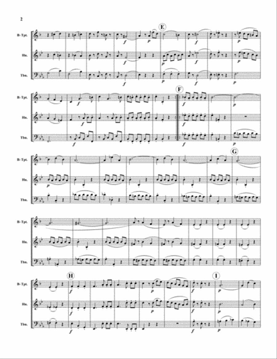 Divertimento I Divertimento I Brass Trio scores gallery preview page 2