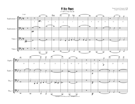 O Vos Omnes Tuba/Euphonium quartet