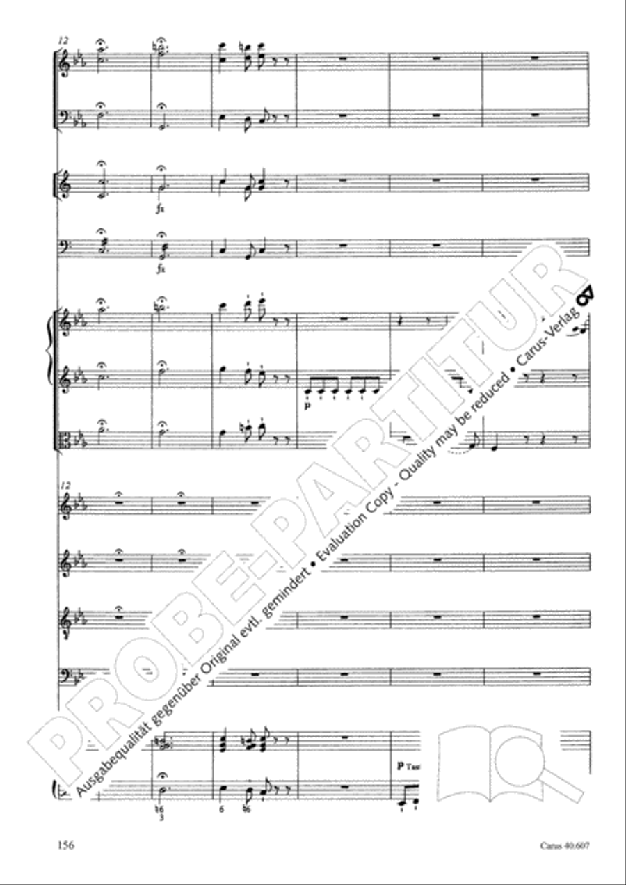 Mass in time of war (Missa in tempore belli) 4-Part scores gallery preview page 165