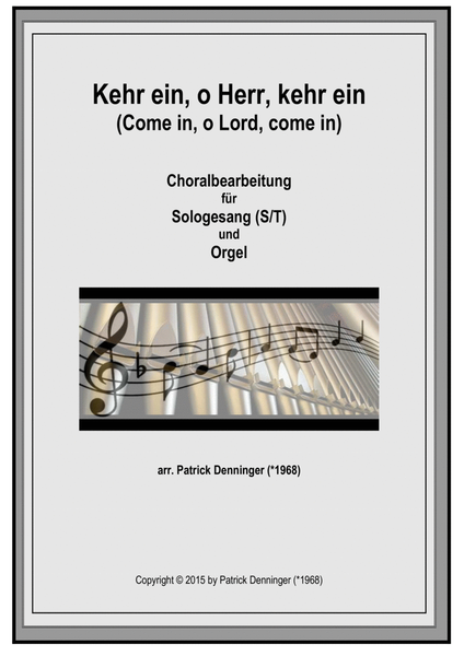 Kehr ein, o Herr, kehr ein (Come in, o lord, come in) image number null