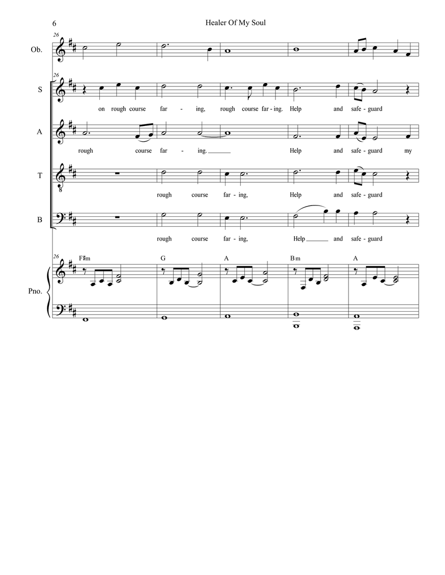 Healer Of My Soul Piano, Vocal scores gallery preview page 6