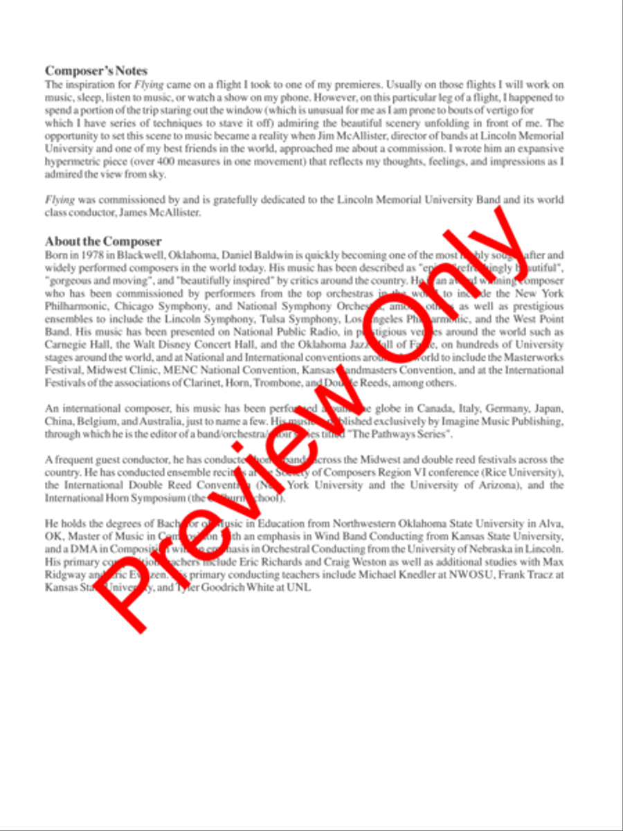 Flying Concert Band scores gallery preview page 3