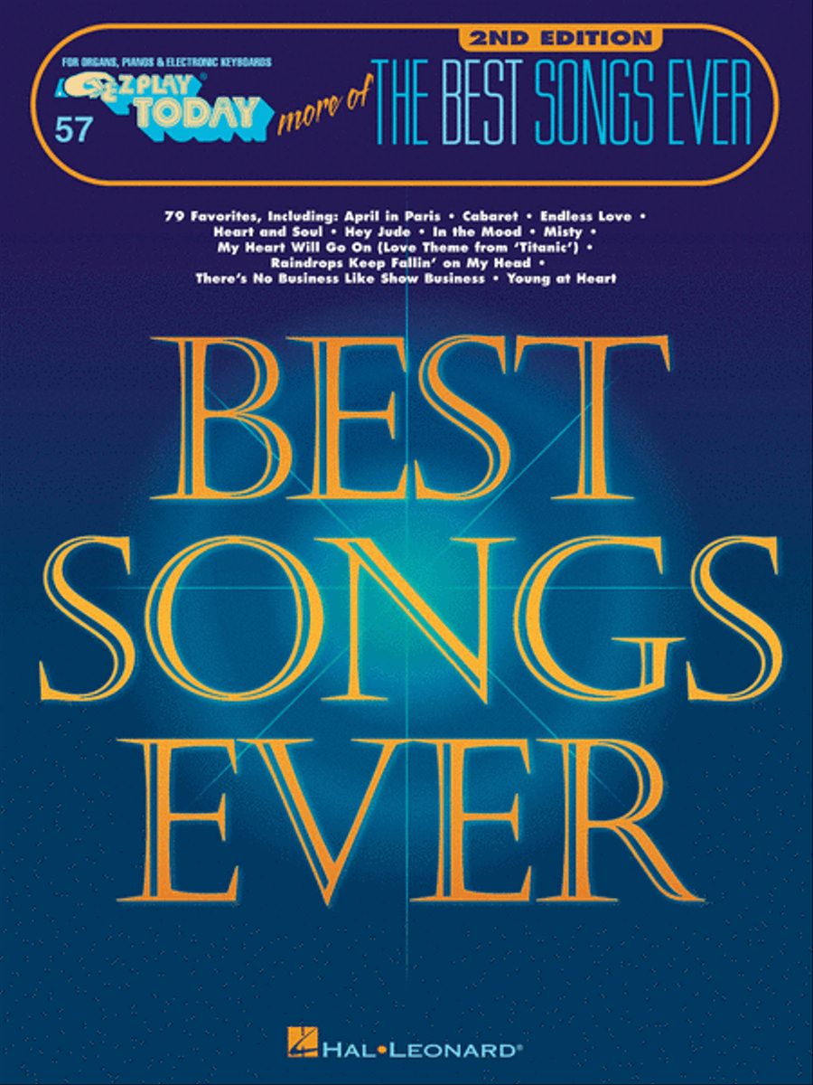 More of the Best Songs Ever – 2nd Edition Electronic Keyboard scores gallery preview page 1