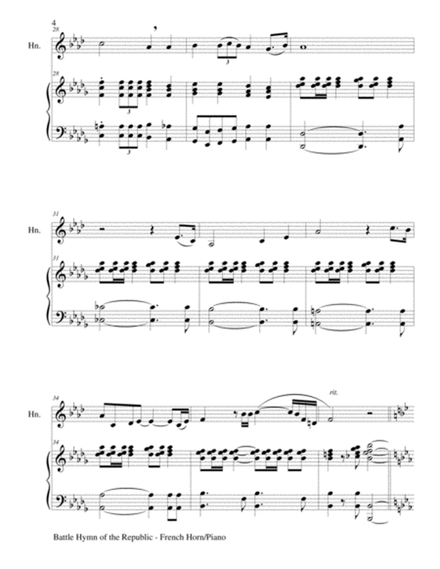 BATTLE HYMN OF THE REPUBLIC (Duet – French Horn and Piano/Score and Parts) image number null