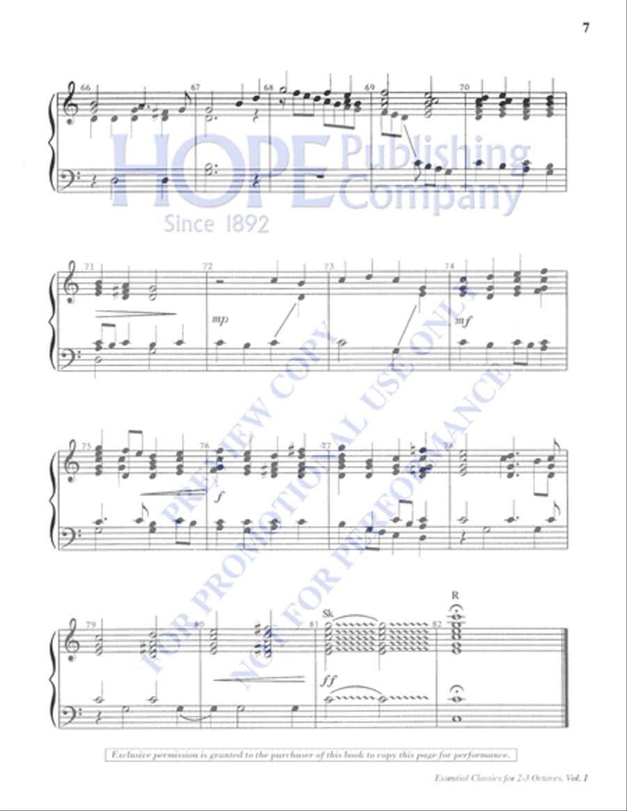 Essential Classics for 2-3 Octaves, Vol. 1 (Reproducible) 3-Octaves scores gallery preview page 9