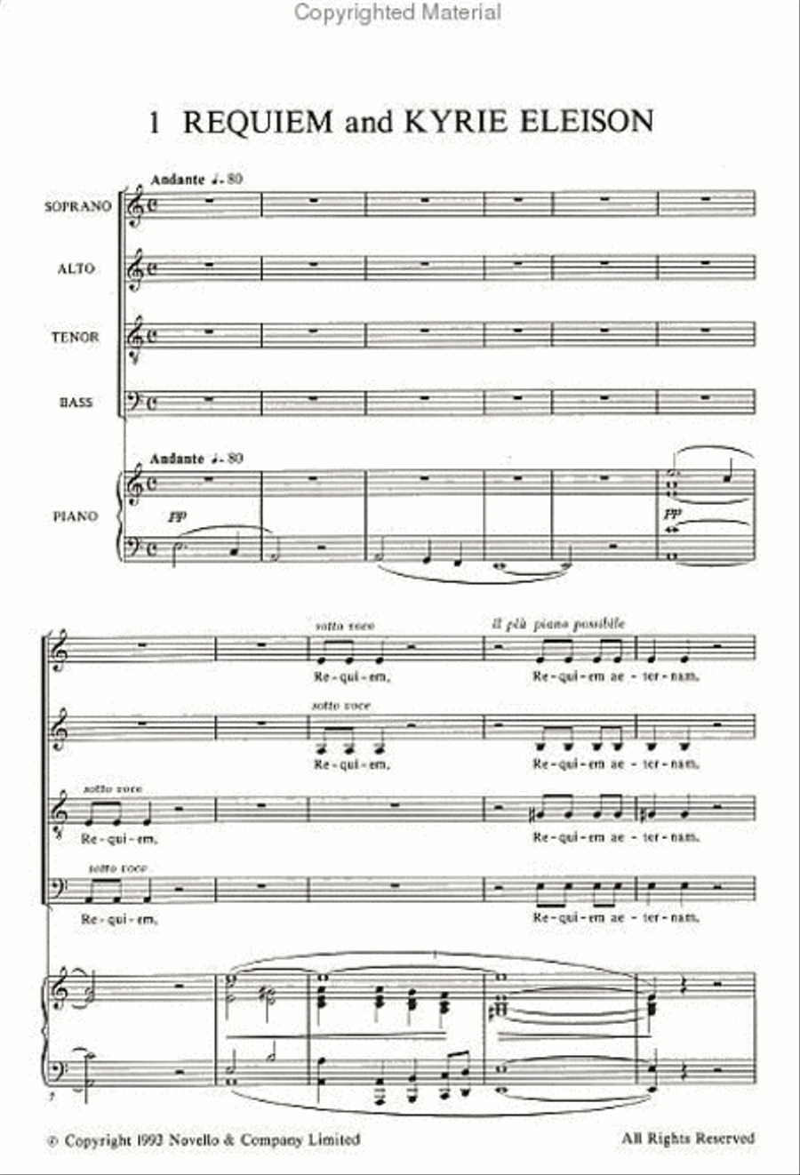 Requiem Requiem 4-Part scores gallery preview page 2
