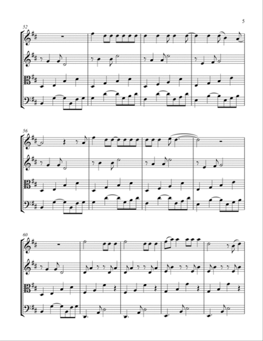Invisible String String Quartet scores gallery preview page 5