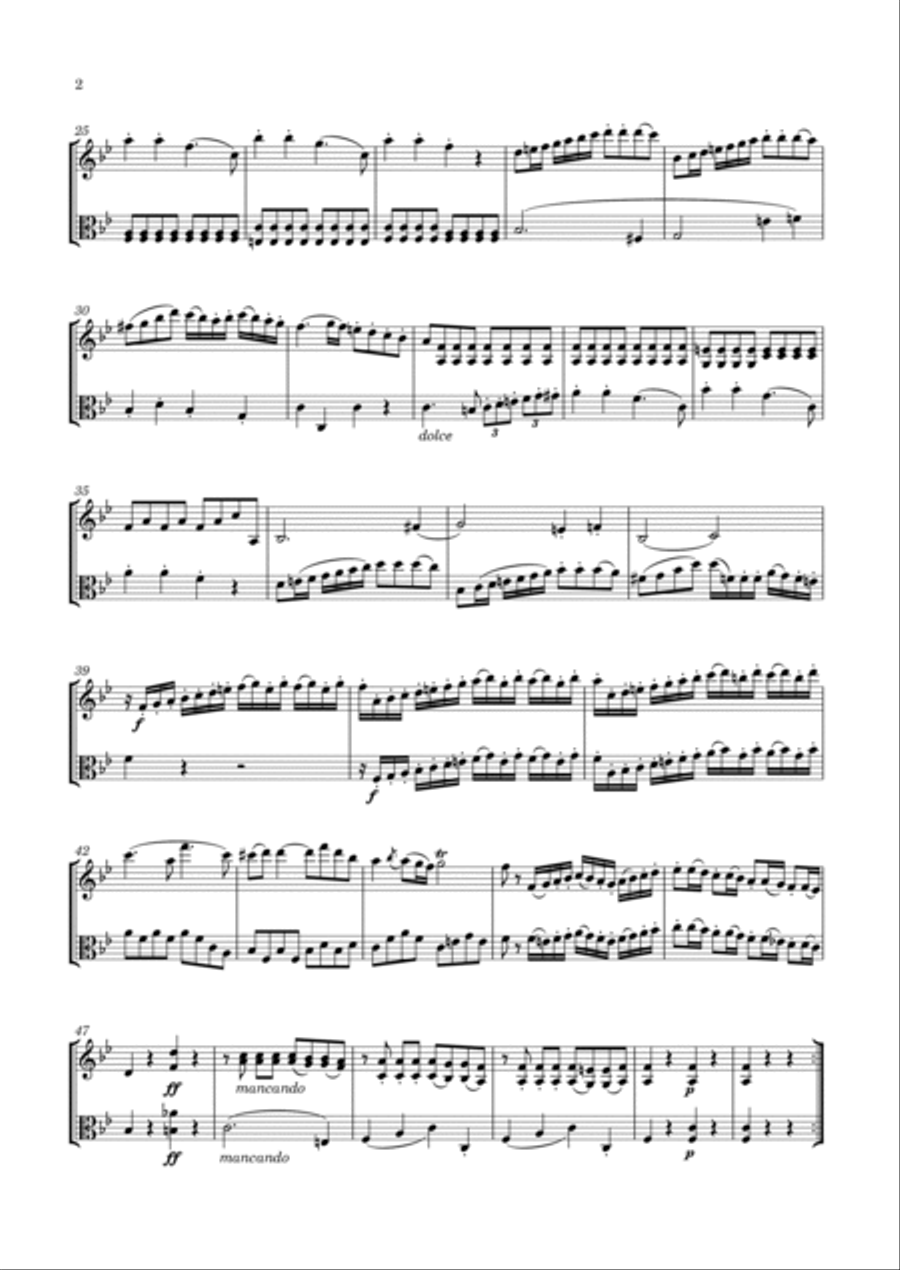 Hoffmeister - 6 Duets for Violin & Viola, Op.19 String Duet scores gallery preview page 3