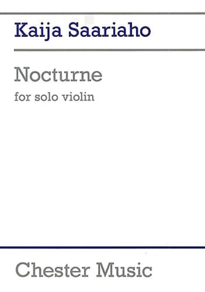 Book cover for Kaija Saariaho: Nocturne