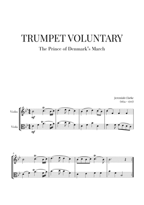 Trumpet Voluntary (The Prince of Denmark's March) for Violin and Viola
