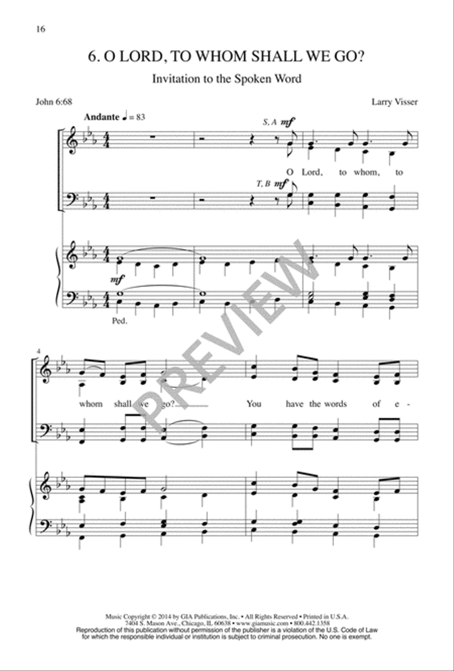 Seven Short Choral Meditations Divisi scores gallery preview page 16