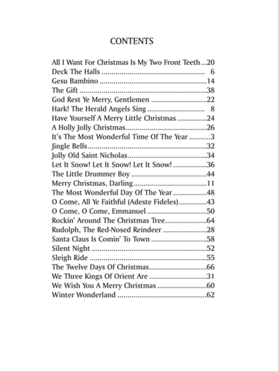 Best In Christmas Sheet Music Piano, Vocal, Guitar scores gallery preview page 2