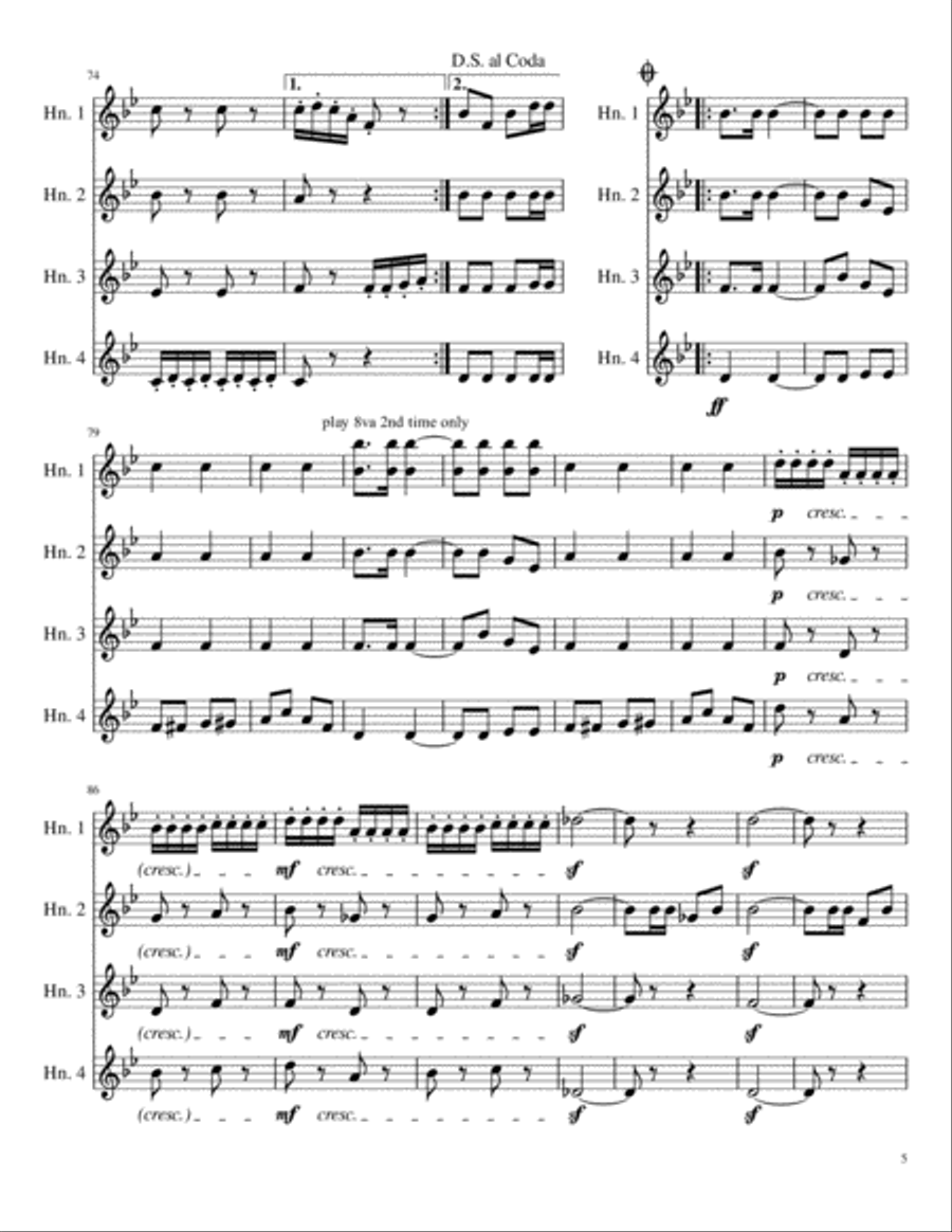 William Tell Overture: Finale Brass Ensemble scores gallery preview page 5
