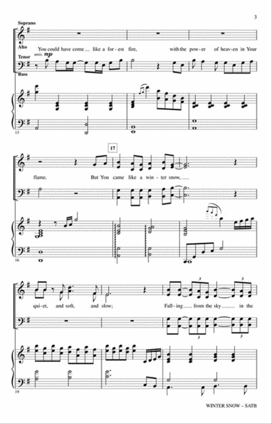 Winter Snow Winter Snow 4-Part scores gallery preview page 3