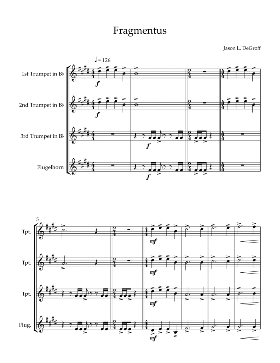 Fragmentus Fragmentus Small Ensemble scores gallery preview page 1
