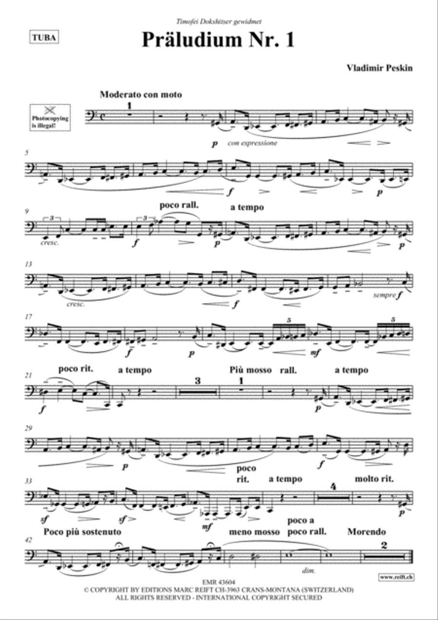 Praludium No. 1 Praludium No. 1 Tuba scores gallery preview page 2