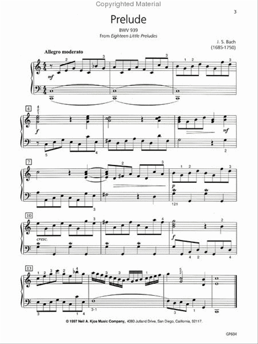 Piano Repertoire: Baroque/Classical Level 4 Piano Method scores gallery preview page 3