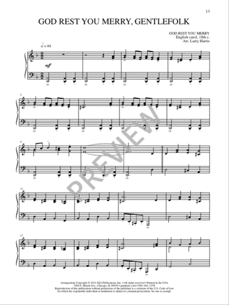 Six Advent Christmas Carols Christmas scores gallery preview page 15