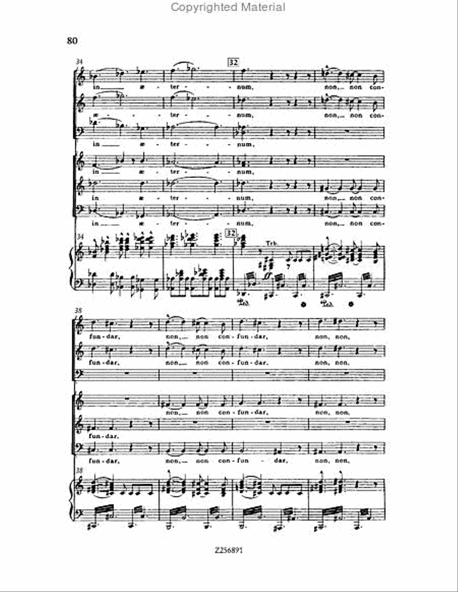 Te Deum, H 118 Choir scores gallery preview page 80