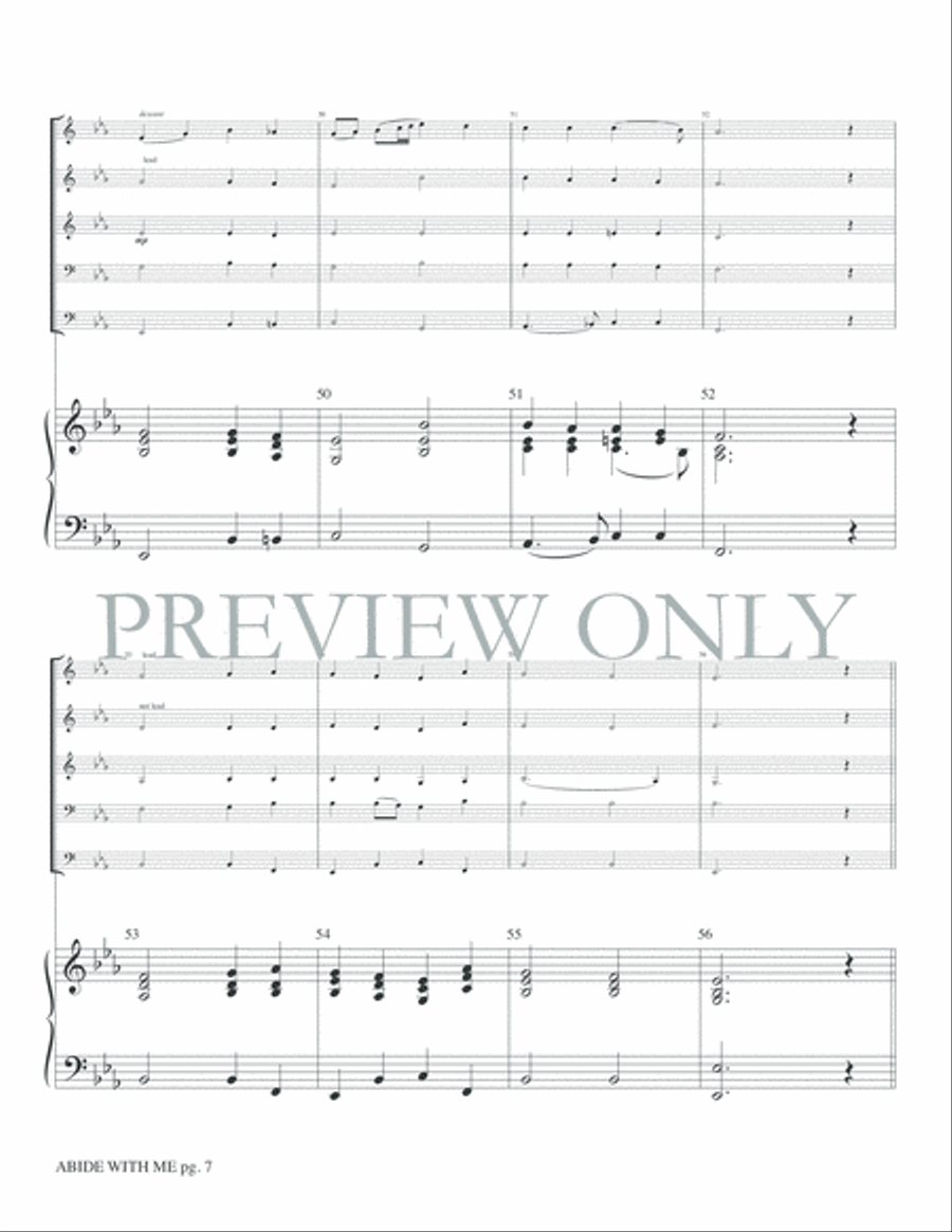 Abide with Me Abide with Me Brass Ensemble scores gallery preview page 9