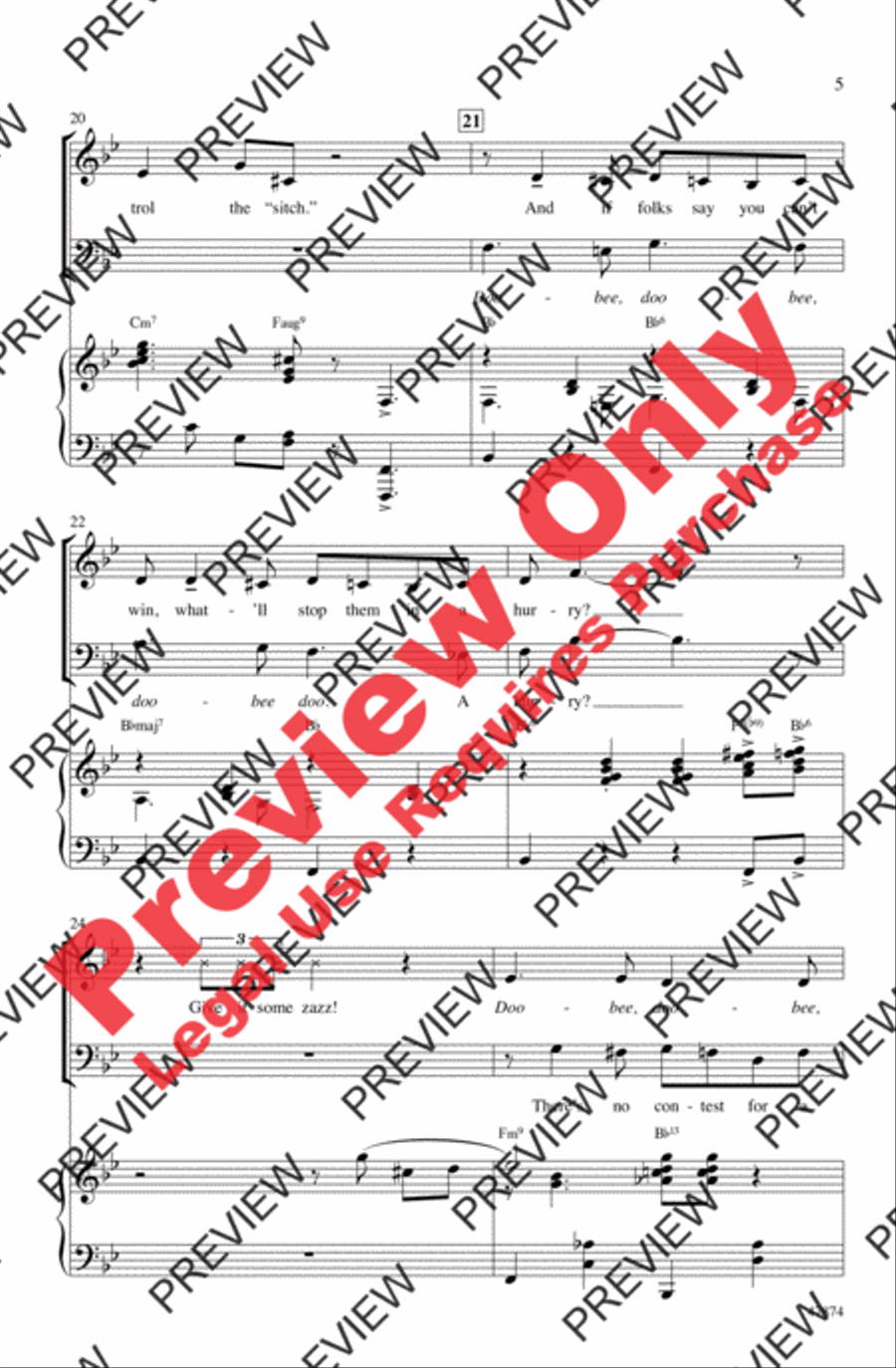Zazz Zazz 4-Part scores gallery preview page 5