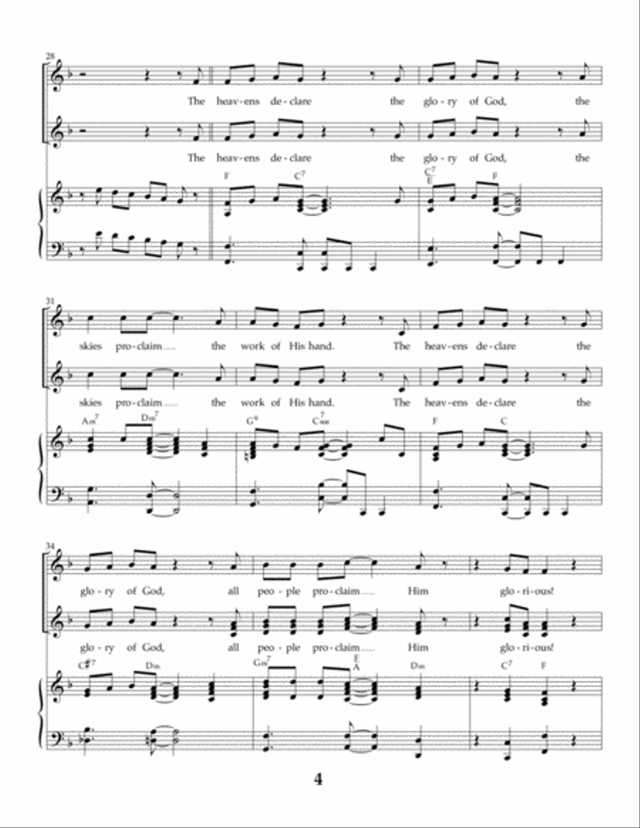 Proclaim Him Glorious Voice scores gallery preview page 4
