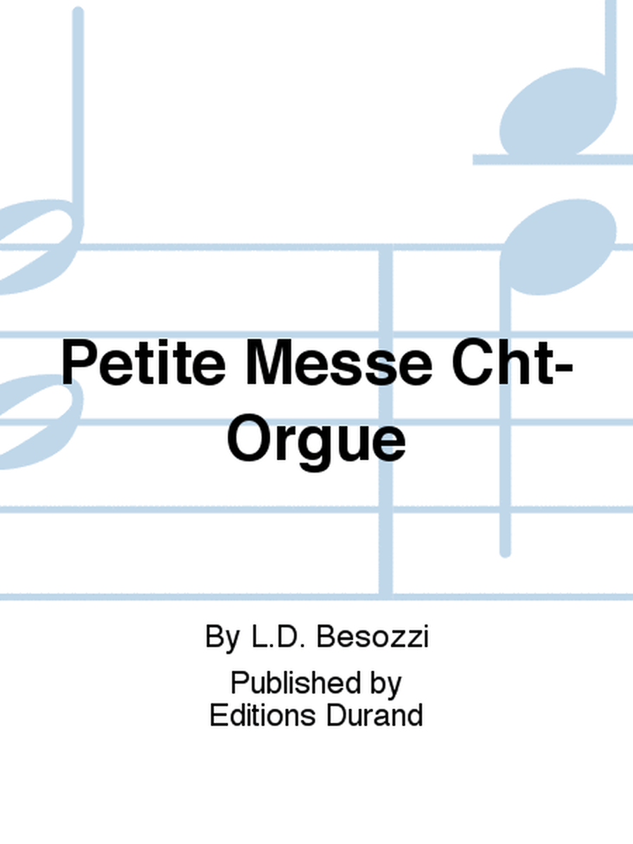 Petite Messe Cht-Orgue