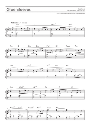 Greensleeves [Piano solo / beginner level]