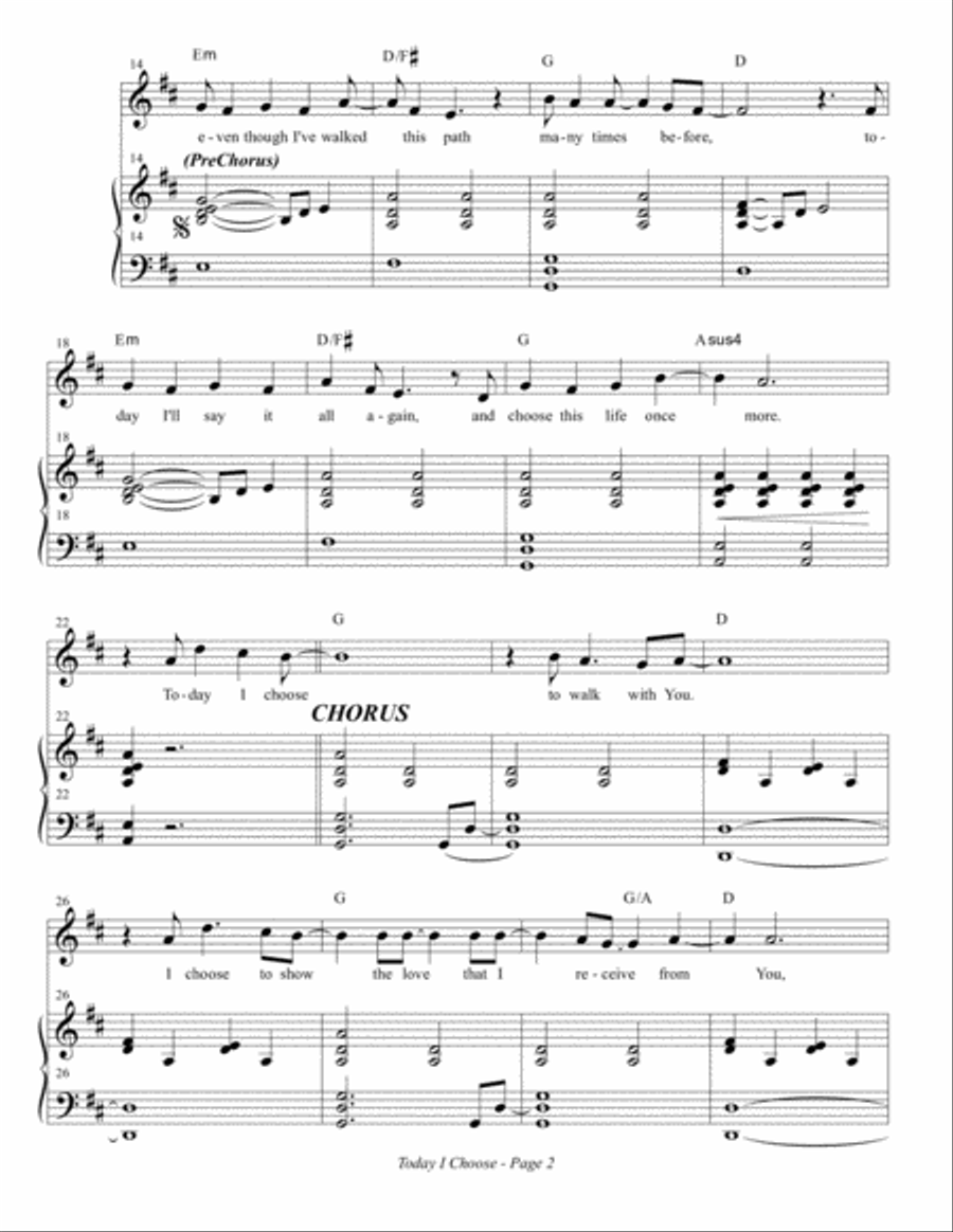 Today I Choose (Choir Orch) Choir scores gallery preview page 5