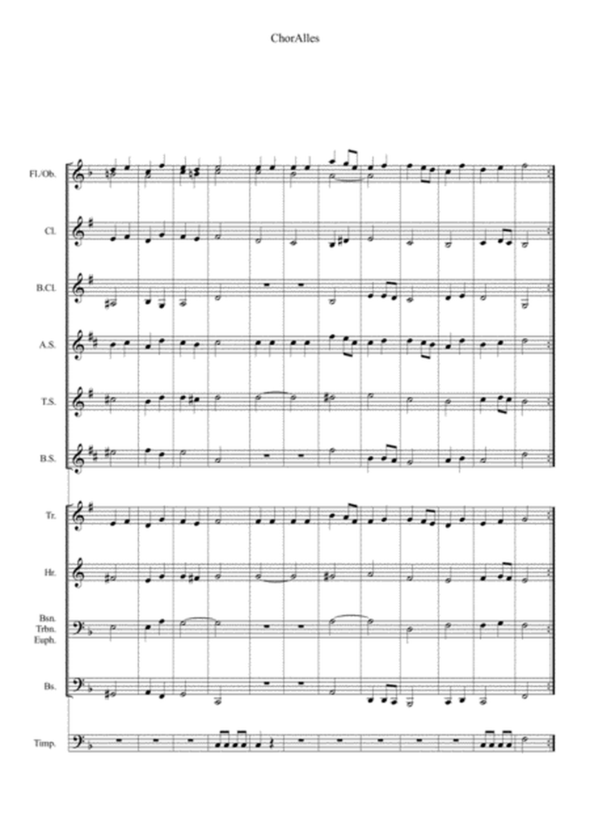 ChorAlles - Easy Chorales for Junior or Beginning Band (grade 1) image number null