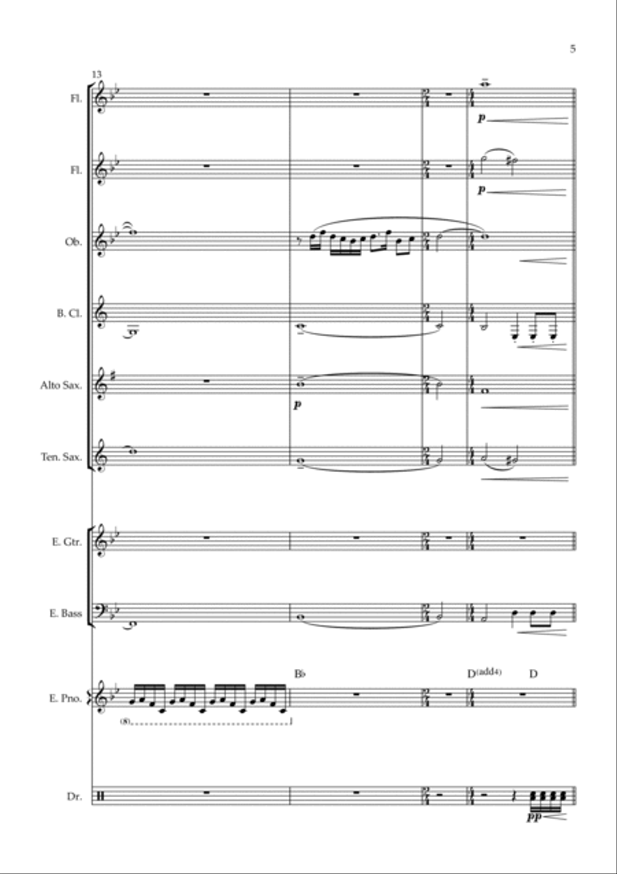 Ecstasy Of Gold Bass Clarinet scores gallery preview page 5
