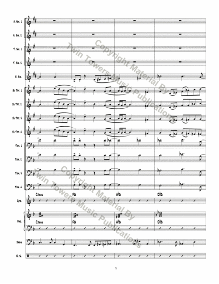 Man Ain't Said My Name Jazz Ensemble scores gallery preview page 8