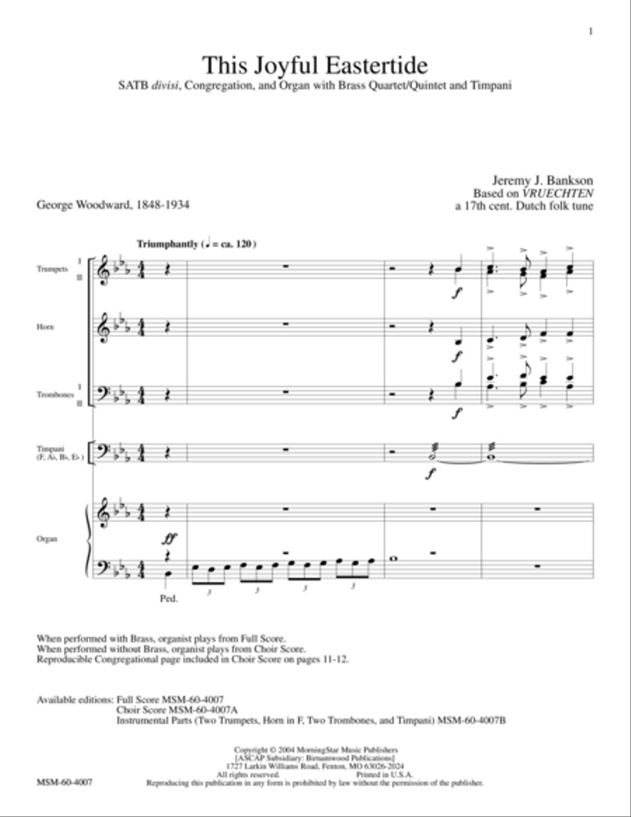 This Joyful Eastertide This Joyful Eastertide Choir scores gallery preview page 1